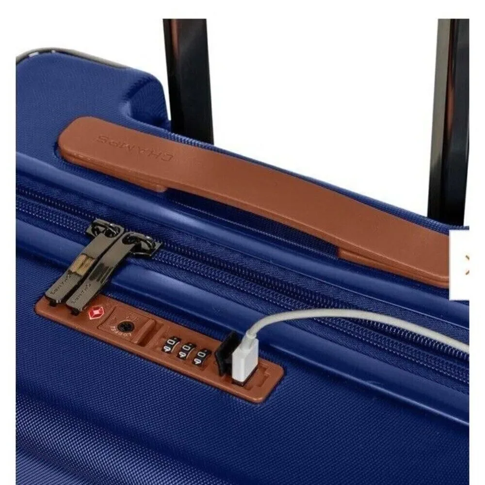 Champs Vintage Air 28 in Hardside Luggage Suitcase with Spinner Wheels